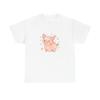 Unisex Adult T Shirt Geometric Pig Blossom Meadow Art