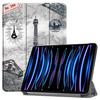 Funda para iPad Pro 11'' 2018 2020 2021 2022 con [Soporte Plegable en Tres Secciones + Activación/Reposo Automático], Colorida Funda de Piel PU Premium a Prueba de Golpes