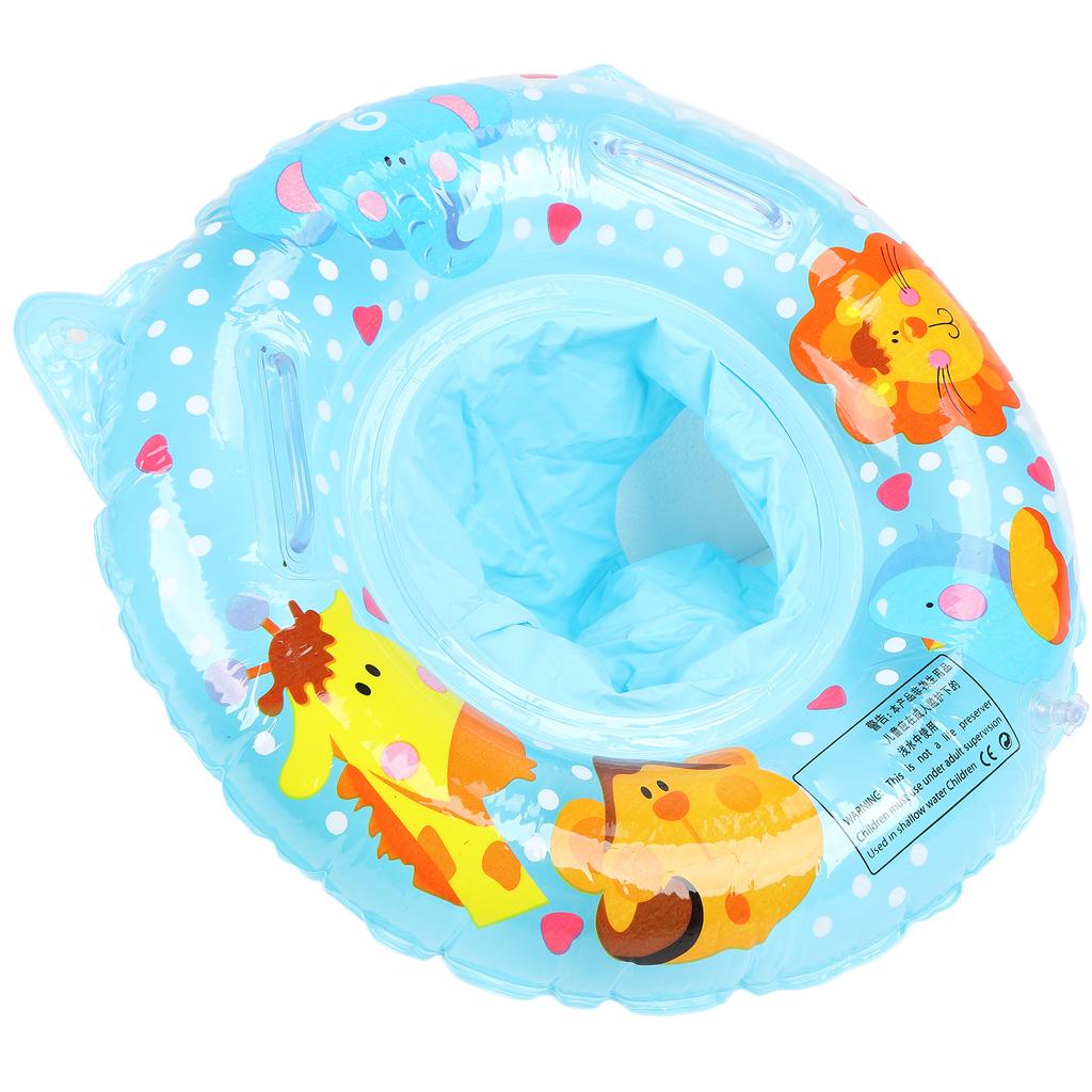 Swimming Float Inflatable Cartoon Animal Pattern Swimming Rings with Seat for 6‑36 Months Old Kids