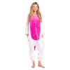 Damen Schlafanzug Overall Kigurumi Onesie Kostüm Einhorn Rosa 145-155 cm S