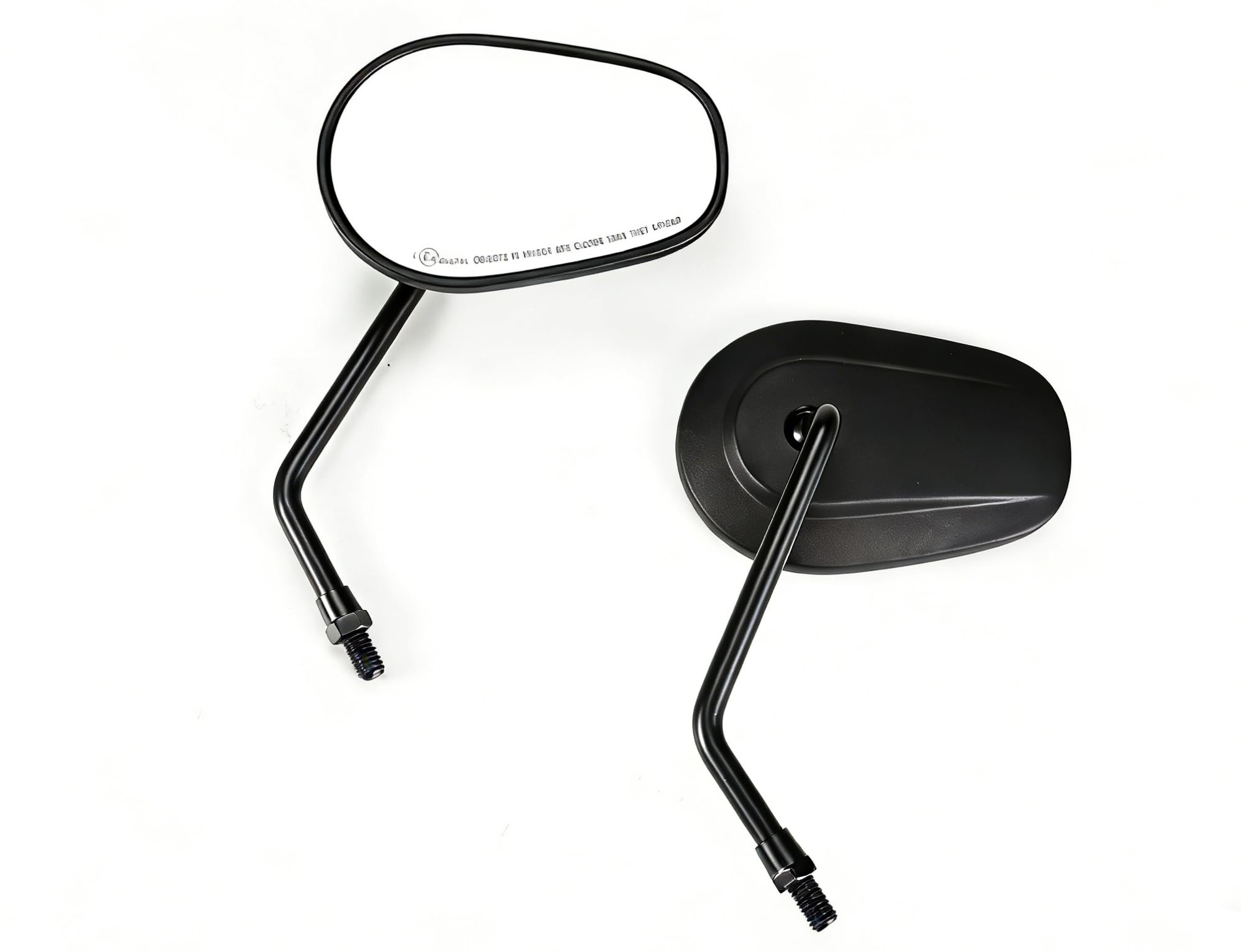 

Bazurumoto Motorcycle Mirrors, 10mm, Left and Right Set, 360° Adjustable, Complies with New Safety Standards, Universal Type, Easy Installation, Stand