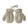 1 Pair Solid Color Kid Gloves Winter Warm Full Cover Glove Trendy Children's Gloves  For Boys Girls