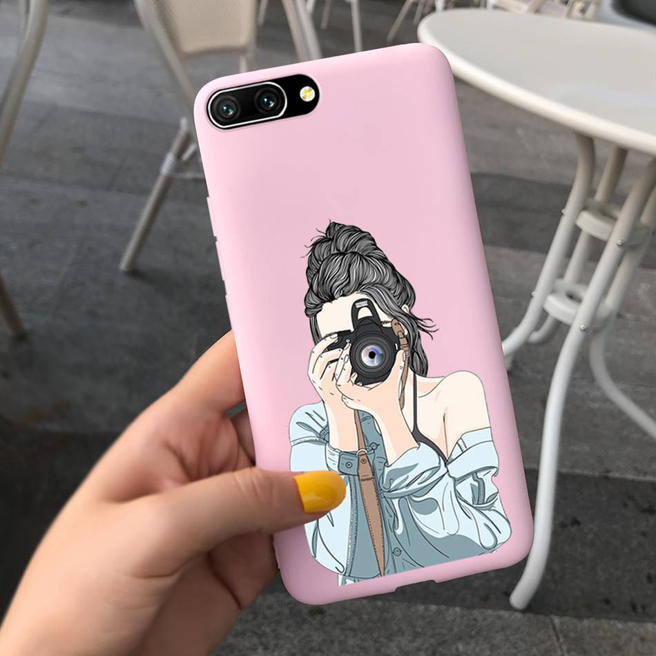 Pretty Girl Sunflower Case For Huawei Honor 10 Phone Case Soft Silicone TPU Back Cover For Honor 10 COL-L29 L19 Funda Honor10
