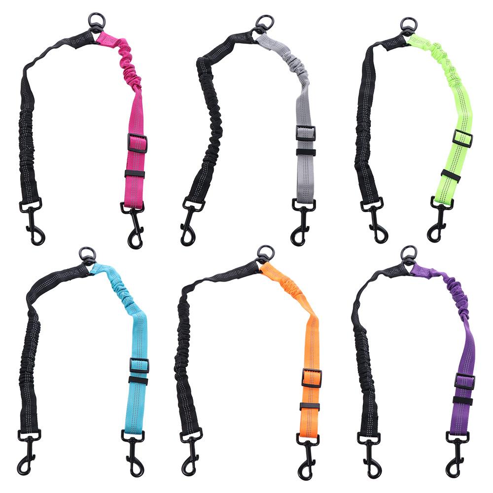 360° Swivel Double Dog Leash Reflective Two Dog Traction Leash Cat Leads Two Dog Lead  Walk