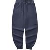 Elastic Waistband Cuffed Loose Casual Pants Men Bottoms Odyssey-Gray L324M055-026R