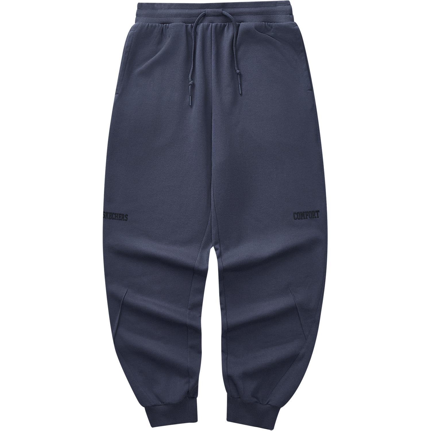 Skechers Elastic Waistband Cuffed Loose Casual Pants Men bottoms Odyssey-Gray L324M055-026R M