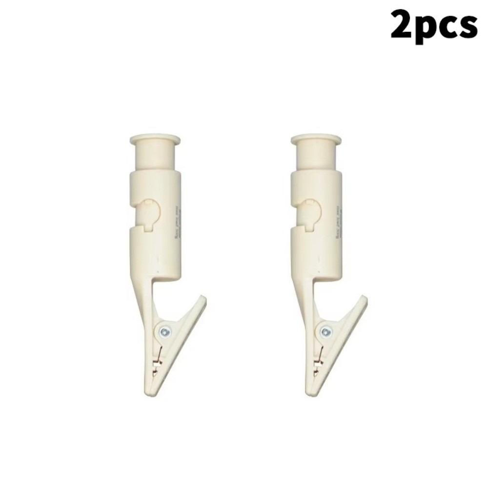 

2Pcs Mini Clothesline Positioning Clip Outdoor Nylon Camping Clothespin Multi-function Windproof Laundry Pegs Clip бежевый