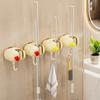 Self-Adhesive Broom Mop Holder Plastic Mop Clip Rack Multifunctional Mop Hanging Hanger  for Home