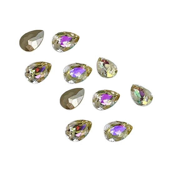 10ks/sada Nail Art Charm 3D vícetvaré DIY lesklé luxusní umělé křišťálové ozdoby na nehty zdobení nehtů domácí salon příslušenství na nehty