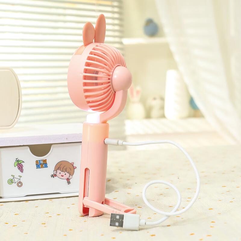 LINGPAN Portable USB Rechargeable Handheld Mini Fan (5-Pack, Random Colors)