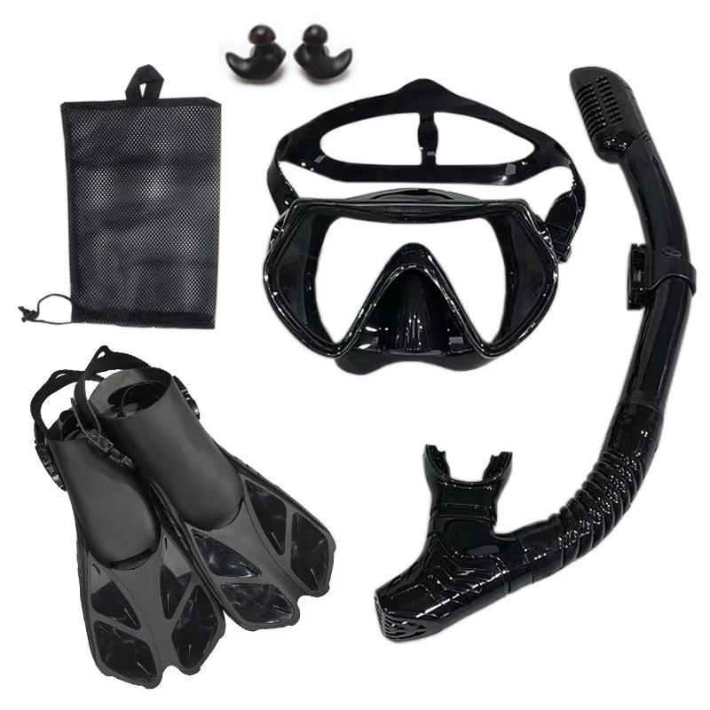 Diving Mask Snorkel Adjustment Flipper Frog Shoe Three-piece Set