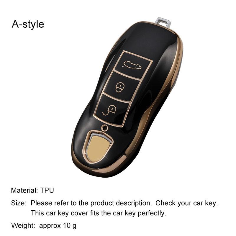 Voor Cayenne Panamera Macan Cayman 911 718 918 958 Sleuteletui Cover Shell Fob Afstandsbediening Sleutelbeschermer Houder Accessoires