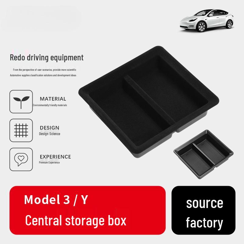 Tesla Model Y & 3 Mittelkonsolen- & Armlehnen-Multifunktions-Aufbewahrungsbox