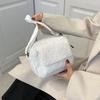 Plush Fabric Women's Shoulder Crossbody Bag Small Fashion Lambs Wool Fluffy Fur Winter Female Bag Designer Handbags