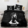 3D Print Tupac Shakur Rapper 2Pac Comfortable Duvet Quilt Cover Pillowcase Bedding Set Children Bedroom Decoration Home Textile