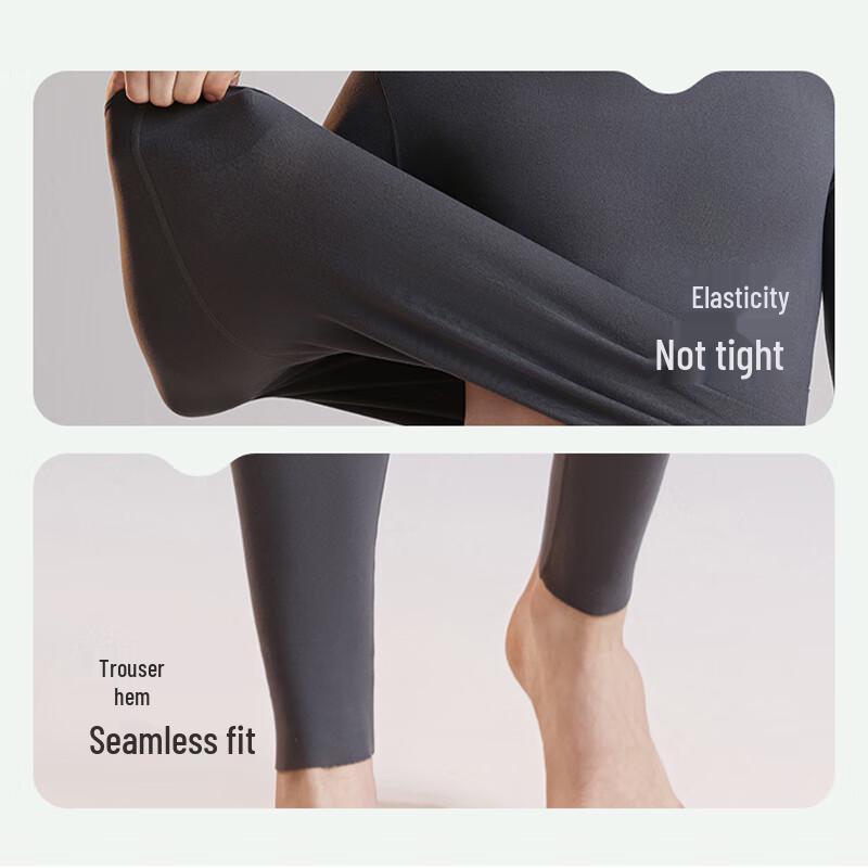 Men's Seamless Plush Thermal Underwear Set