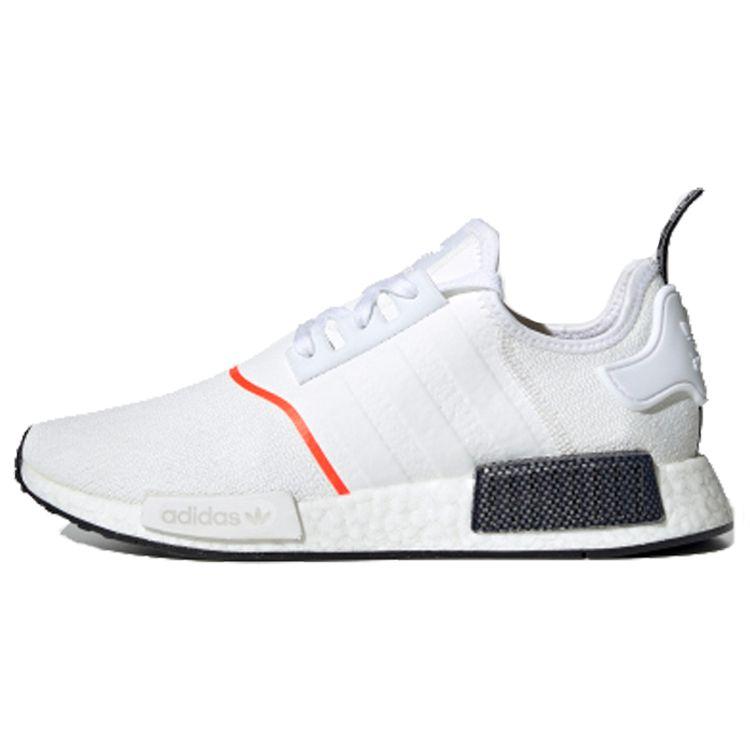 

adidas NMD_R1 White Solar Red Unisex Sneakers Cloud-White EE5086