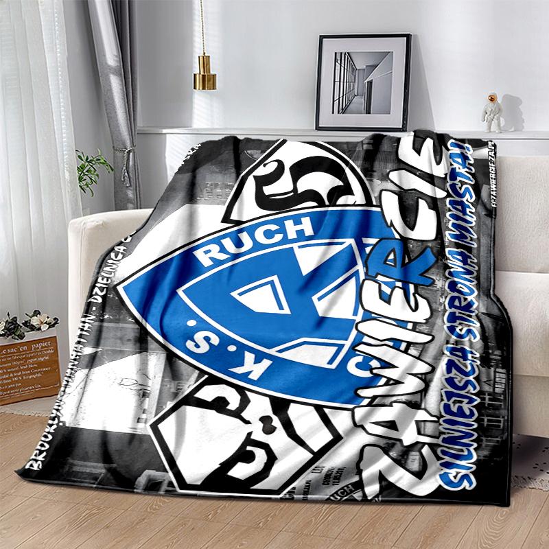 Couverture Flottée Douce Chorzów, Jeté Toutes Saisons, Design pour Camping, Voyage en Voiture, Randonnée, Canapé, Lit, Bureau, Cadeau Parfait pour les Fêtes