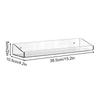 Acrylic Bathroom Shelf Floating Shelf 2pcs Acrylic Floating Shelves Waterproof Wall Display Shelves for Bathroom for Decor