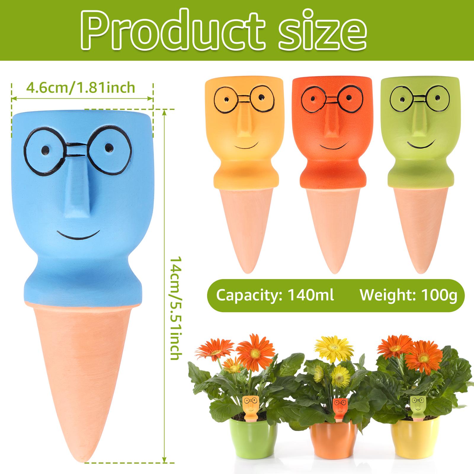 

Automatic Potted Plant Watering System Frog Shape Ceramic Irrigation Spikes Efficient Self Watering Planter Insert Plant Waterer