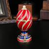 New egg-shaped jewelry box, enamel color diamond-encrusted jewelry storage box, magnetic flip ring, stud earrings storage box ornament.