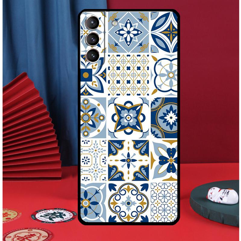 Moroccan Pattern Phone Case For Samsung Galaxy S25 S24 Ultra S9 S10 S20 S21 S22 S23 Plus S24 FE Back Cover