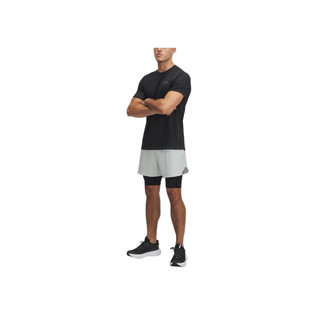 Under Armour Peak Woven Two-In-One Comfortable Versatile Mid-Rise Sports Shorts Men Shorts Hydrogen-Green 1378604-377