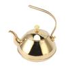 Gold Stainless Steel Teapot 1.5L Capacity Brewing Kettle Stylish Stovetop Kettle  Home Use