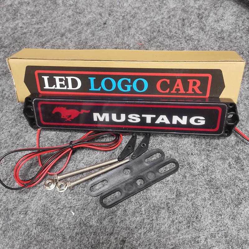 Mustang Grille LED Emblem Lights - Customizable Atmospheric Car Decor
