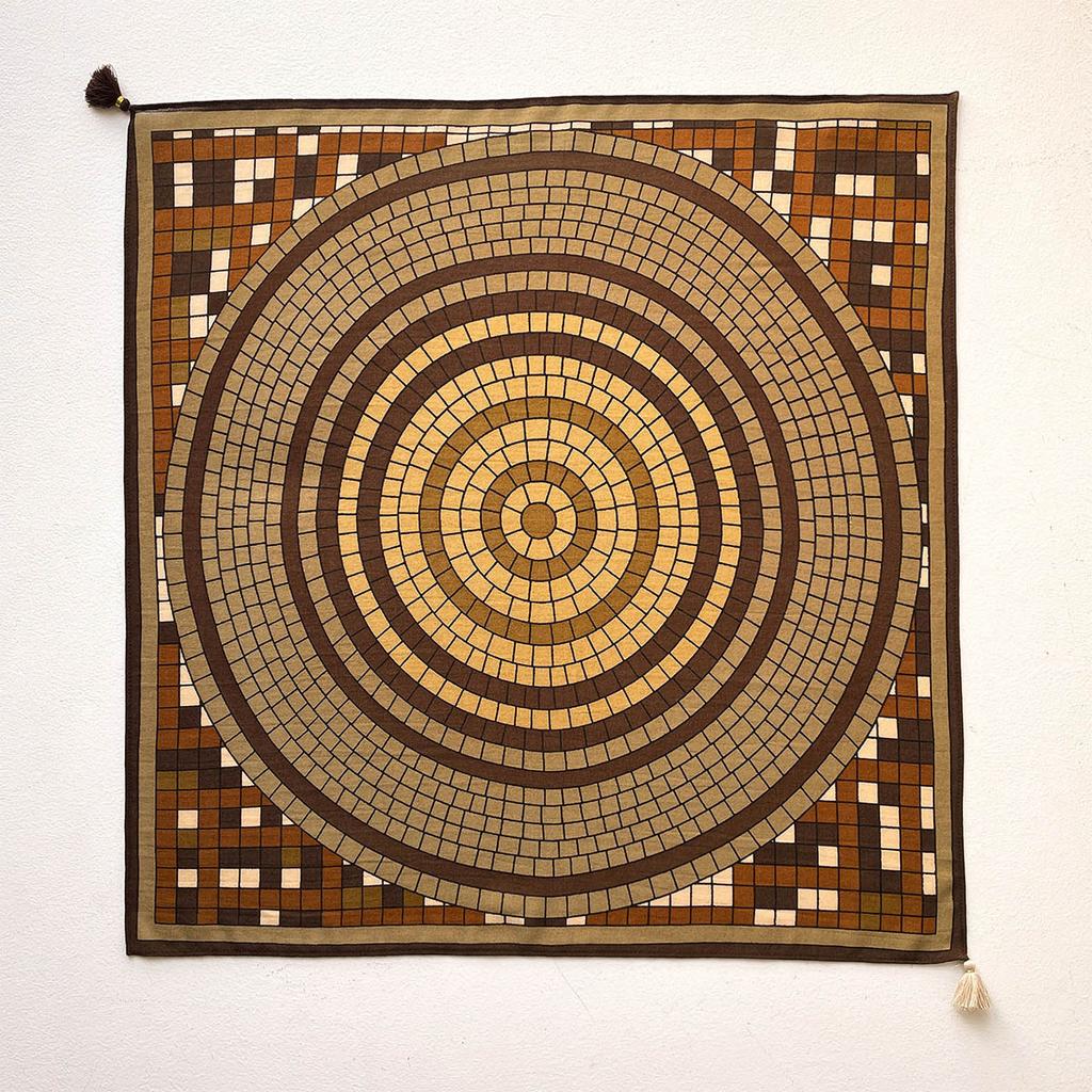 1116 Spring and Summer New Versatile Retro Paisley Cashew Flower Pendant Medium Square Towel Women's Neck Multi-functional Decoration