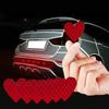 12 шт. Світловідбиваючі наклейки на авто у формі серця Нічний попереджувальний знак Світловідбиваюча стрічка Наклейки Декоративна наклейка Автоаксесуари