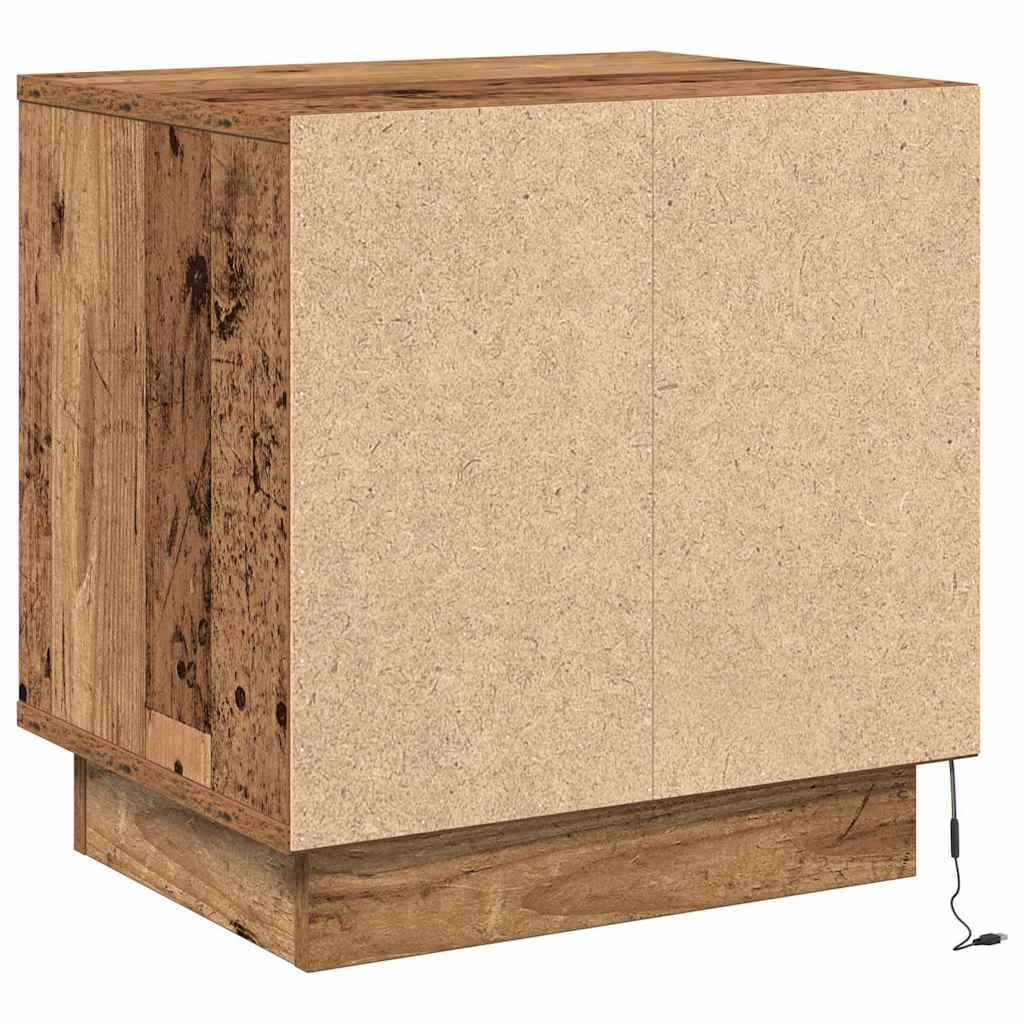 Nightstand 2 pcs Reclaimed Wood Look 44 x 34.5 x 45 cm Engineered Wood