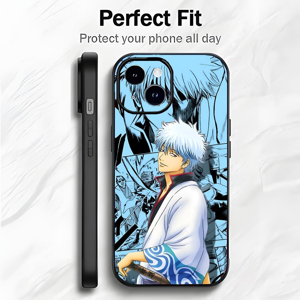 Funny Classic Anime G-Gintama Phone Case Phone Case Soft Packaging Lightweight For iPhone17 16 15 14 13ProMax