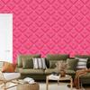 Geometric pink and powder pink rhombus wallpaper 50x1000