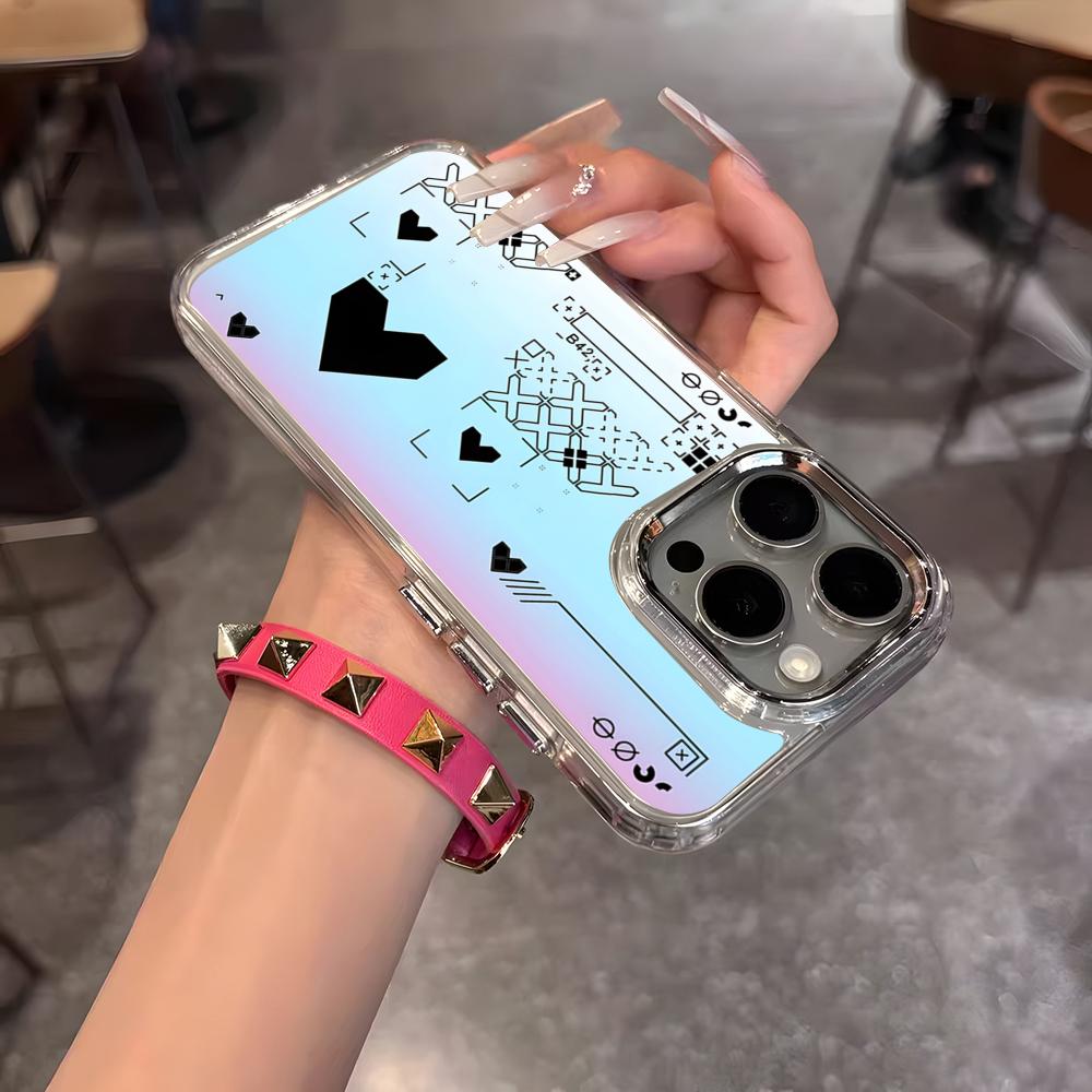 

Cool Printstream Phone Case For IPhone 17 Air 16 15 14 13 12 11 Pro Pro Max Plus Transparent Soft Cover iPhone 15 Pro