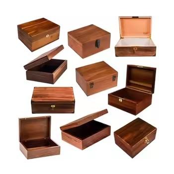 China Supply Foldable Wooden Shipping Boxes Wooden Packing Box Custom Plywood Fumigation-free Nailless Plywood Box Four grid tray 18*18*4CM оранжевый