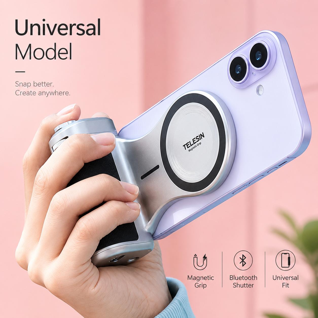 TELESIN Pro Shot Imaging Grip Magnetic