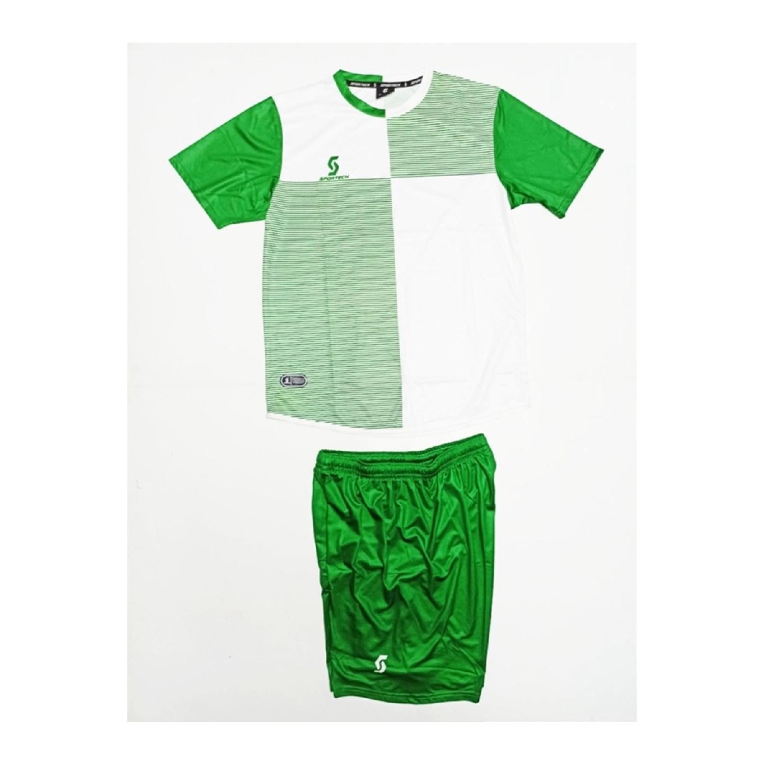 

Green-white Jersey Set (single Word Name And Number Written) K0137 XS зелёный