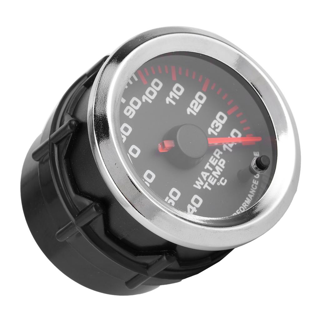 Water Temp Gauge Temperature Meter 7 Color LED Display 52mm 12V W/Sensor 40-140℃ Water Temp Sensor Gauge