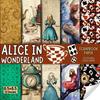Alice In Wonderland Scrapbook Paper Part Three, 8.5x8.5, 10 Designs, 20 Double-Sided Sheets: Scrapbooking Paper for Junk Journals, Decorative Craft Pa