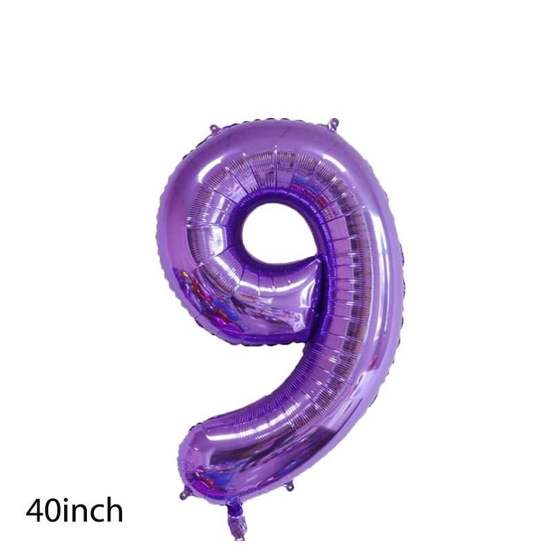 Feiern Sie mit lebhaften 32-Zoll- und 40-Zoll-Geburtstagszahlen-Folienballons für Partys