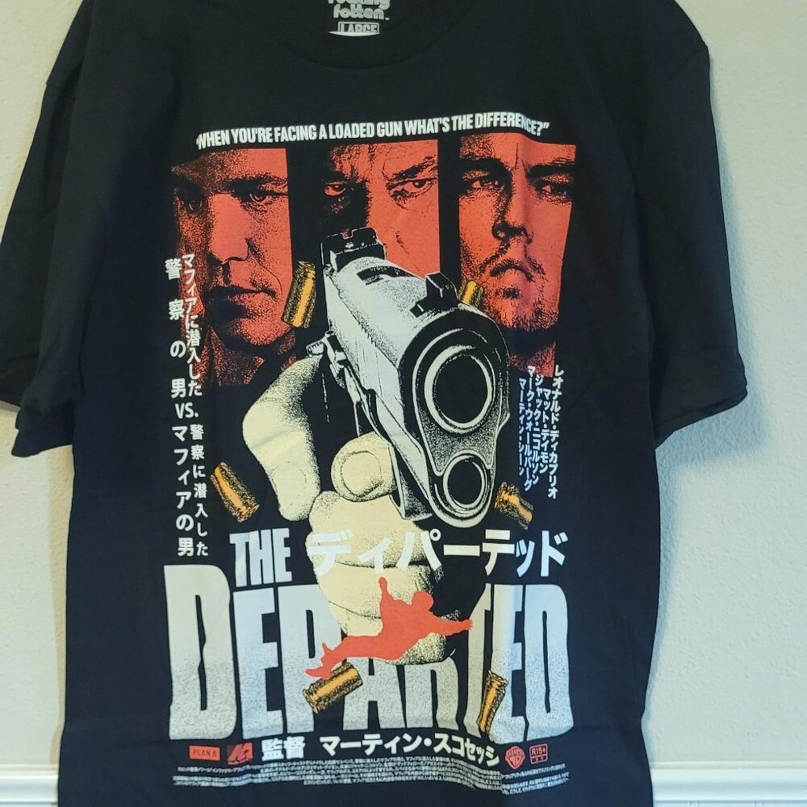 Rucking Fotten The Departed Japanese Poster T-Shirt Size Large Scorsese L