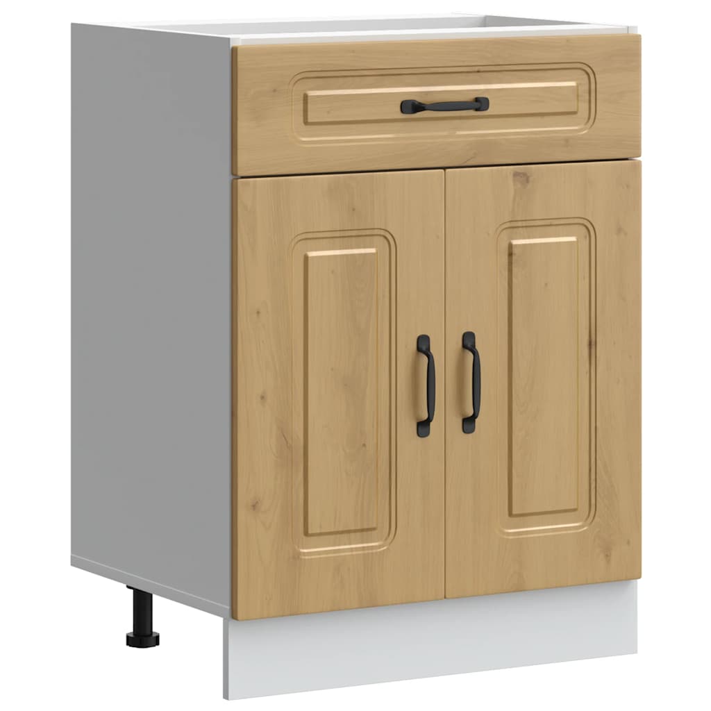 Kalmar Kitchen Base Cabinet Artisan Oak Wood Based Material