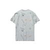 Li Ning Luźny Krój Okrągły Dekolt Casual Sportowy Nadruk z Literami Krótki Rękaw T-Shirt Męski Top Mikro-Kryształowo-Szary AHSR165-2