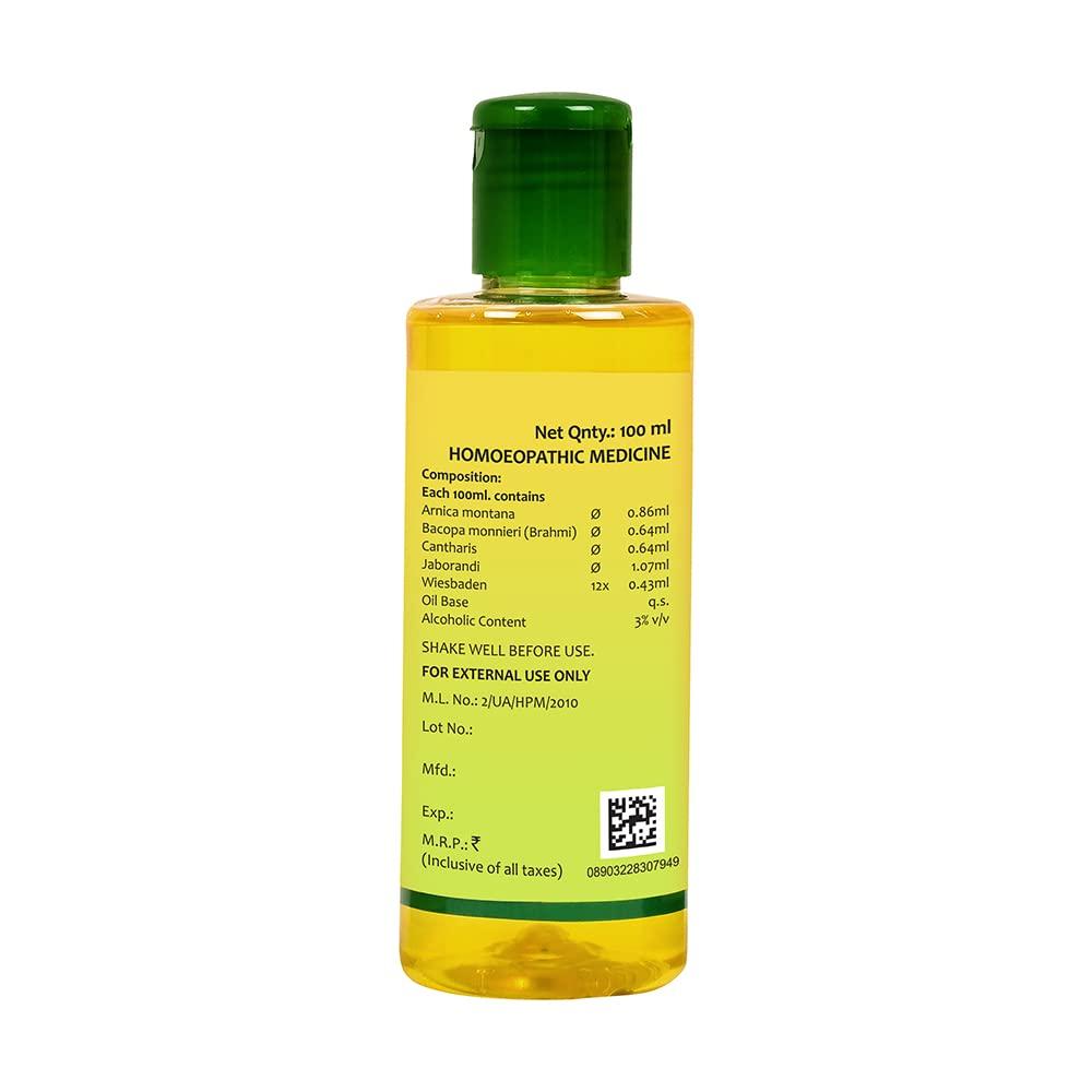 Bakson's Homoeopathy Jaborandi Aid Liquid 100ml Hair Care Treatment For Healthy Scalp & Growth