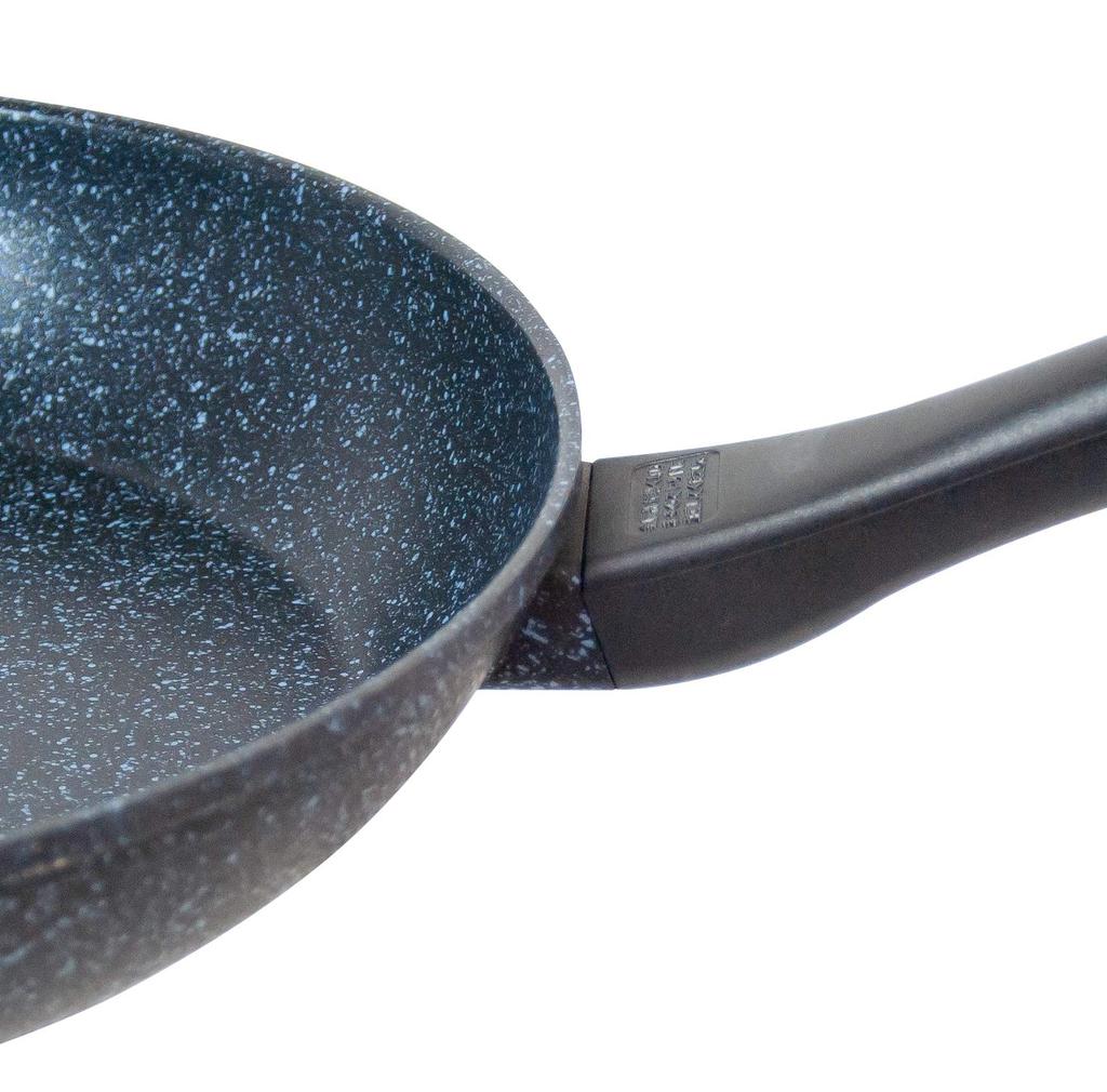 Tafuco Brat-Gasherd Ultra Diamond Marmorpfanne, 28cm, Nur, Leichtgewicht, Guss, Schwarz, F-7153