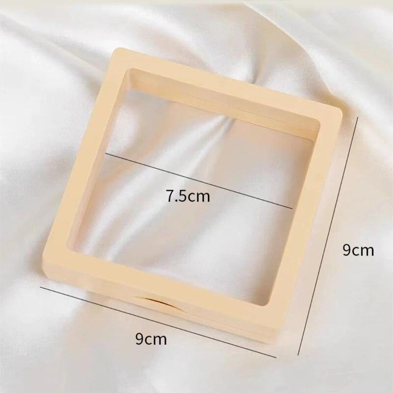 Press On Nails Container, Nail Art Decoration Jewelry Storage Box 9*9cm, Dustproof Display Case