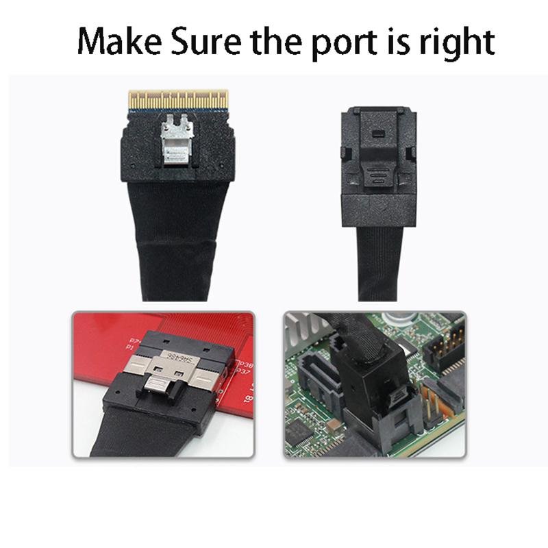 Server Array Card Splitter Cable Slim SAS SFF8654 8i 74PIN Host To 2 Mini SFF8643 4i HD36PIN Target 12Gbps Router Wire Converter