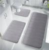 Three Piece Toilet, Bath Floor Mat, Shower Mat, Bath Absorbent Mat, Non Slip Carpet, Soft and Comfortable, Laundry Room.