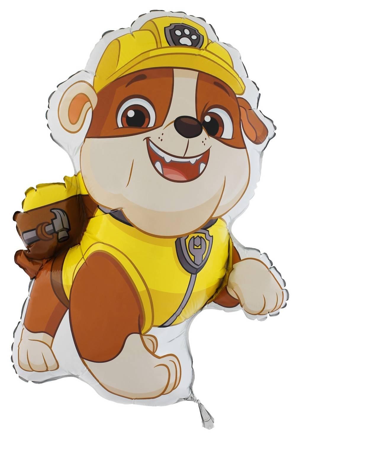 Rubble Paw Patrol Ballon XXL 73 cm - Verjaardag Versiering - Folieballon Ongevuld - Ballonnenboog Decoratie Feest - Party Slinger Jongen Meisje